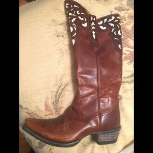 Ariat Knee Camel colored leather boots